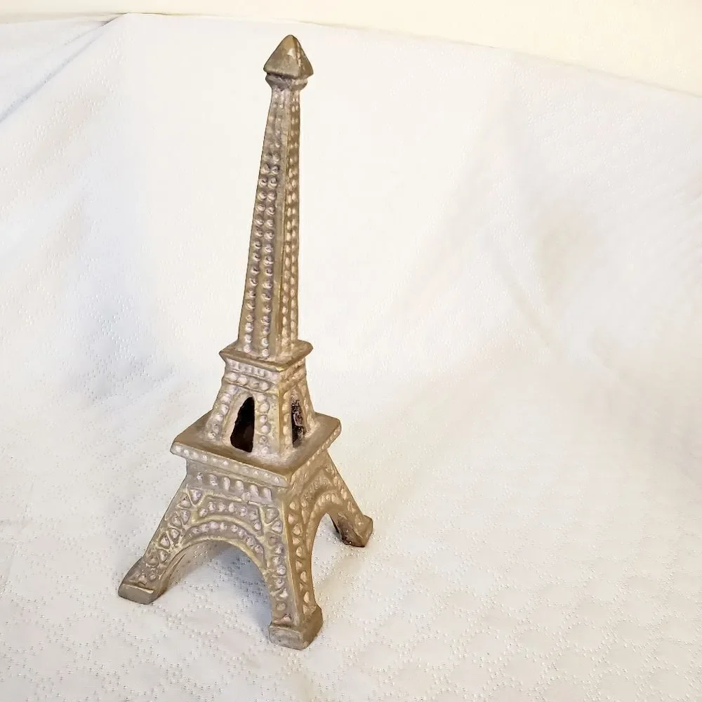 Gold Eiffel Tower Tabletop Accent NWOT - Picture 2 of 8